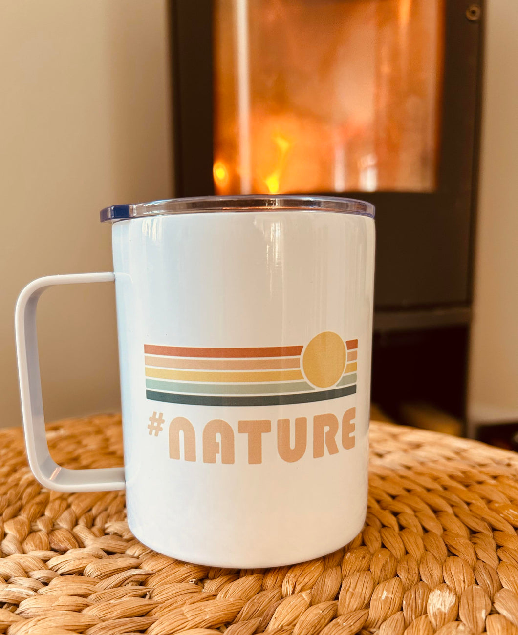 TASSE BLANCHE - FEU DE CAMP #NATURE