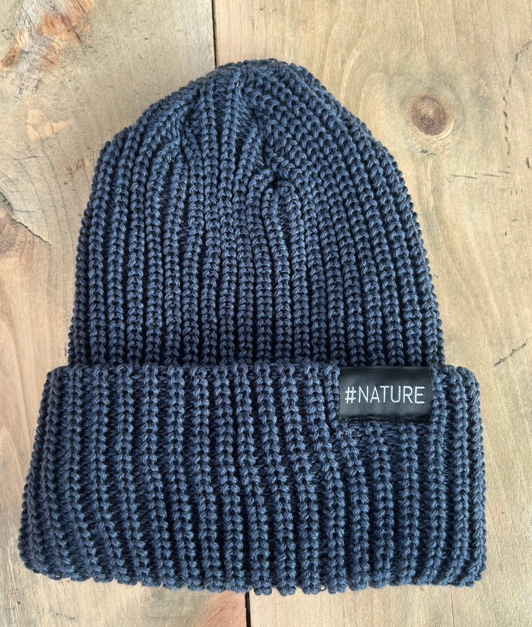 TUQUE BEANIE 100% FAITE AU CANADA- MARINE