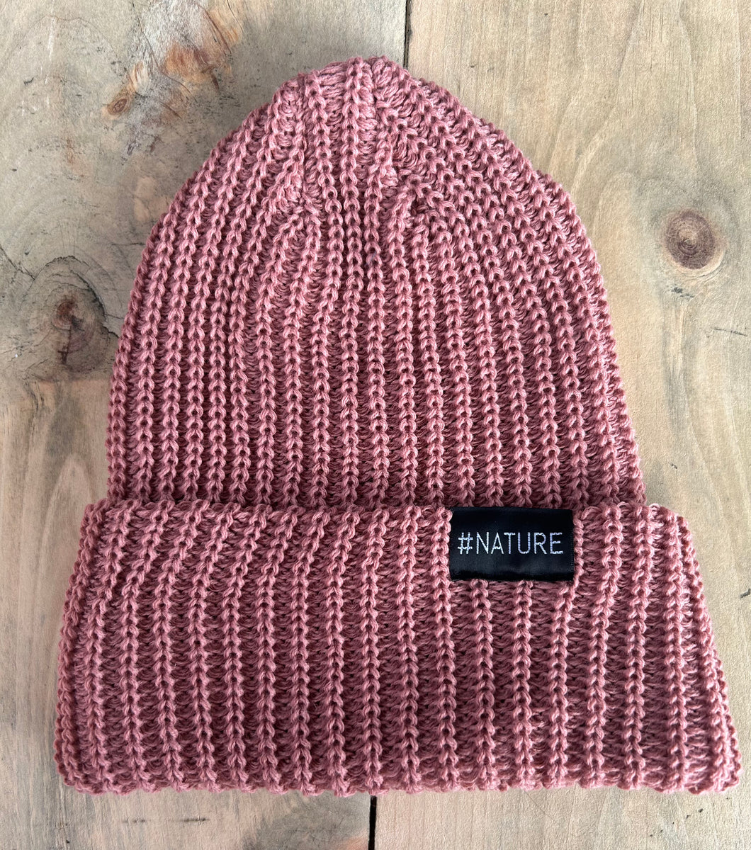 TUQUE BEANIE 100% FAITE AU CANADA- ROSE